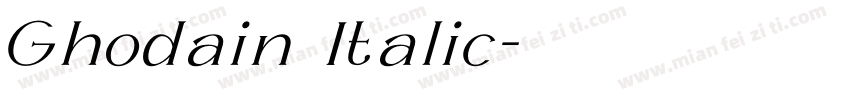 Ghodain Italic字体转换